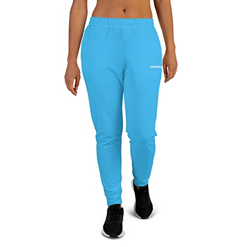 Pantalon de jogging bleu haut de gamme femme au logo Ukraine
