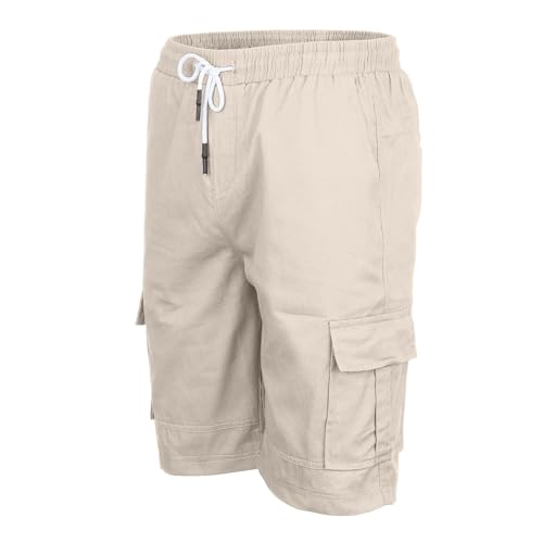 Men's Cargo Shorts Drawstring Waisted Lightweight Quick Dry Shorts Summer Casual Rip-Resistant Tactical Pants4