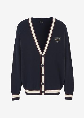 Armani Exchange Men's Collegiate Capsule Cotton Wool Cardigan3