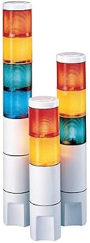 Federal Signal Microstat, 2-high, 120VAC, Amber/red