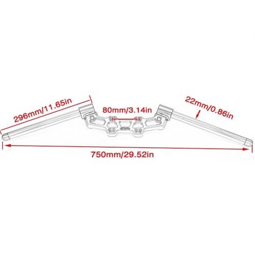 Manillar ajustable con clip para CB650R CB 650R 2019 2020 2021 2022 2023 7