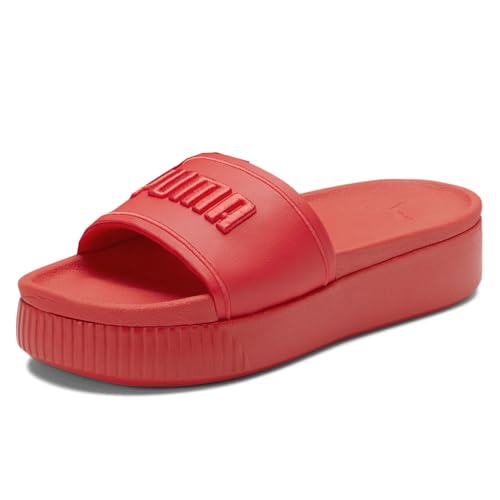 PUMA Womens Platform Slide Casual Sandals Casual Mid Heel 2-3" - Red2