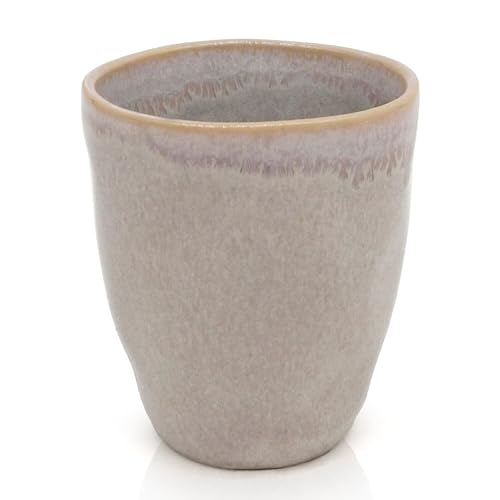 Mea-Living STONEWARE Espressobecher sand, handgemachtes Steingut, 150...