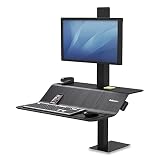 Fellowes 8080101 Ergonomische Sitz-Steh Workstation für 1 Monitor