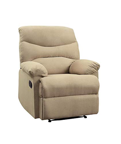 Acme Arcadia Recliner, Beige Microfiber #TOP21