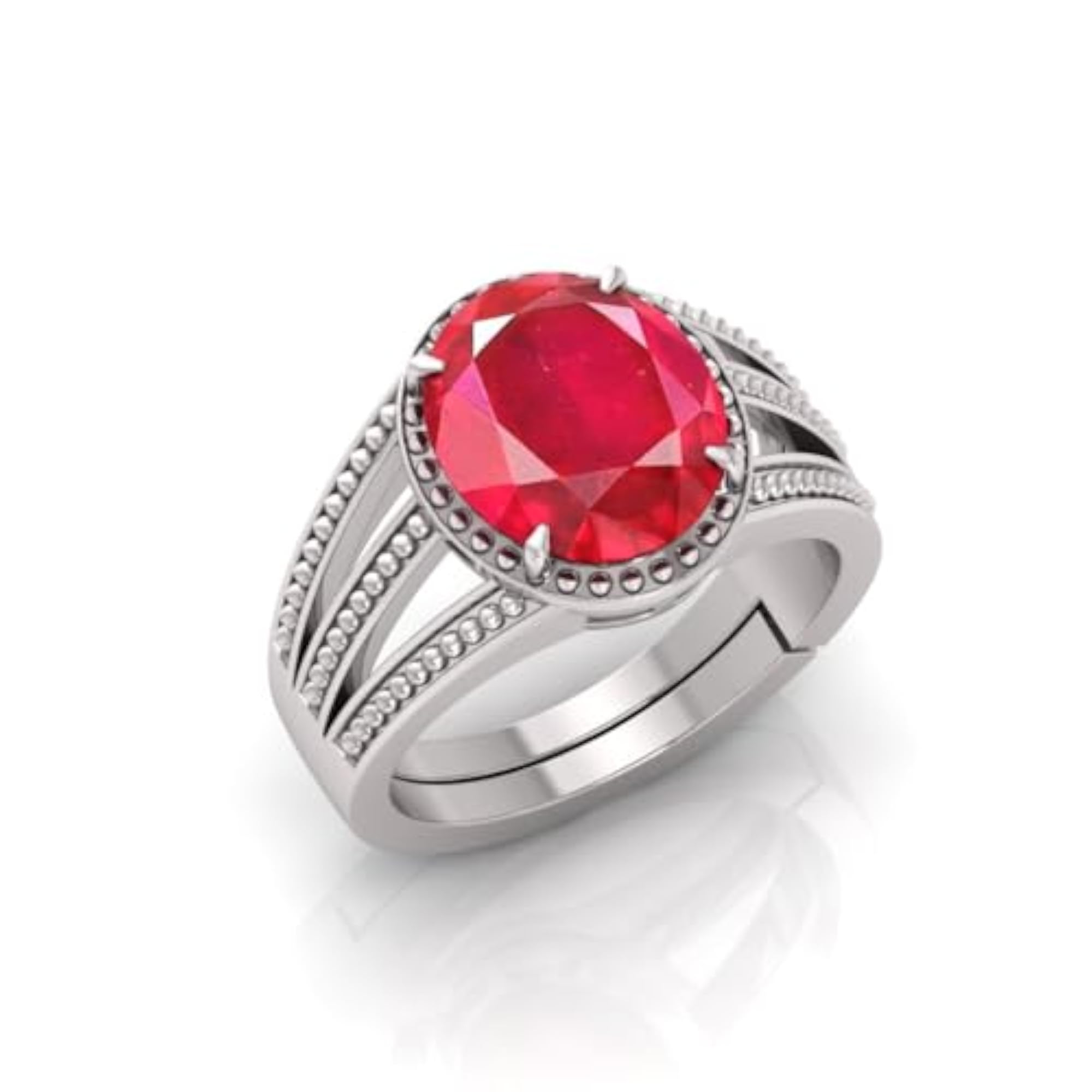 7.25 Ratti Ruby Adjustable Ring, Lab Certified