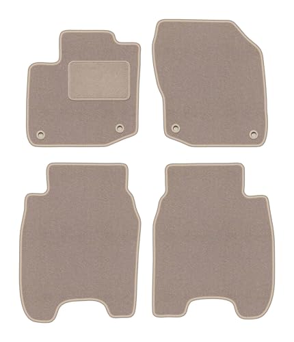 Tapis auto en velours beige pour Honda Civic IX hayon 2012 et après