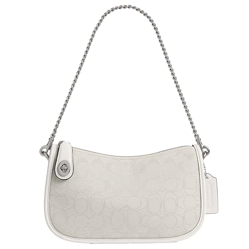 Coach Swinger Bag in Signature Jacquard, LH/Cloud Chalk