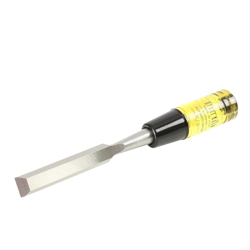 Image of GreatNeck 5 /8 in Wood Chisel for Carpentry and Joinery, 5 Inch Blade, High Carbon Steel, Steel Cap Acetate Handle, Made in USA Woodworking Tools