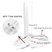 HSSDTECH Tri Band Interface WiFi 7 Gaming Motherboard Antenna for ASUS ROG Strix X870-A Gaming Antenna Tri Band Card 12dBi Bluetooth 5.4,Magnetic Base (White)