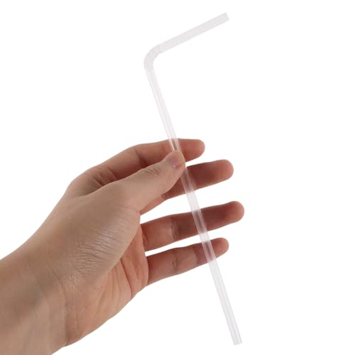 Pitillos flexibles de plástico PartyKindom 21 cm 5 pcs miniatura 4
