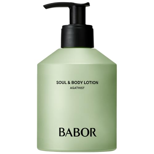BABOR Soul & Body Lotion Agathist | szybko wchłaniający, lekki do pielęgnacji ciała, orzeźwiające mleczko do skóry, krem do ciała do suchej skóry, ujędrniający krem nawilżający, z witaminą B, wegański