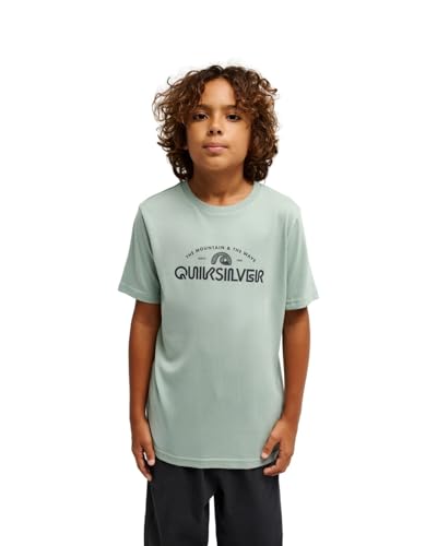 Camiseta Quiksilver Ev Vista Logo Y para niños con cuello redondo