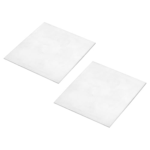 Image of uxcell 10 Pcs Zinc Sheets, 99.9% High Purity Zinc Plate 0.04 inchx4 inchx4 inch(1x100x100mm) Metal Zinc Foil Zinc Anode Strip for Science Lab Industry DIY Craft