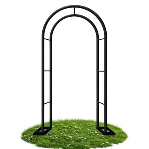 Arche de jardin mariage en métal noir pour décorations fêt