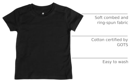 Image of HonestBaby Baby Toddler & Kids' 100% Organic Cotton Short Sleeve T-Shirts (10-Pack)