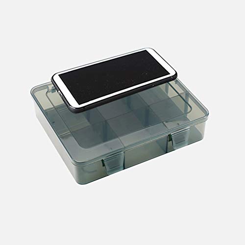 Upgrade 9 Grids Plastic Organizer Box With Dividers, Craft Organizer, Plastic Jewelry Organizer Box, Small Parts Container, Box Organizer With Dividers For Beads, Earring, Rings, Buttons And So On… #TOP6