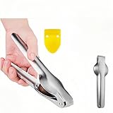 Geettcaifu Protable Multifunction Nutcracker, Chestnut Clip, 430 Stainless Steel Chestnut Cutter Tool, Pistachio, Nut, Walnut Opener, Macadamia Nut Knife, Almonds, Hazelnuts Plier - Sliver