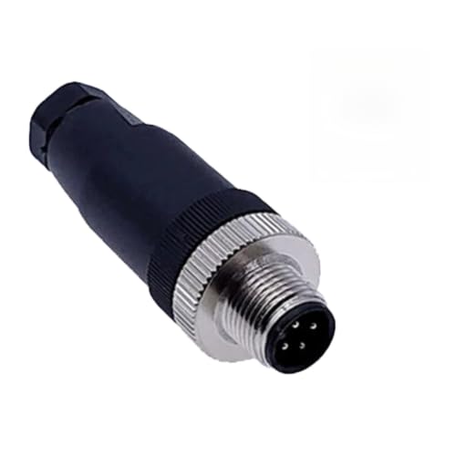 Conector M12 sensor macho recto de 8 pines con acoplamiento roscado PG7 2