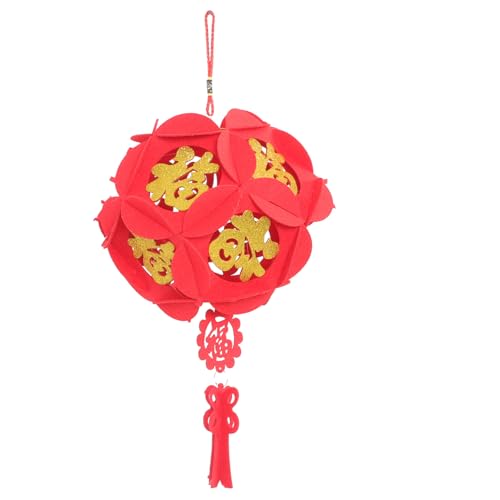 ULTECHNOVO 2 Piezas Linternas Colgantes Rojas Decorativas para Boda y Año Linterna Festiva Tradicional para Balcón y Celebraciones Chinas