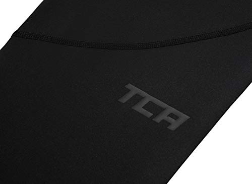 TCA Jungen Pro Performance Leggings, Kompressionshose, Sporthose, Lang - Schwarz, 12-14 Jahre