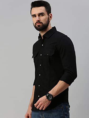Image of Peppyzone Men's Regular Fit Cargo Shirt