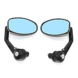 VISION CLAIRE : Rétroviseurs latéraux pour moto Dotés de miroirs de définition et de grandes lentilles en verre, ces rétroviseurs pour cyclomoteurs offrent un champ de vision étendu qui surpasse les lentilles traditionnelles. Bénéficiez d'une visibilité améliorée et d'un voyage plus sûr avec une clarté et des détails inégalés.