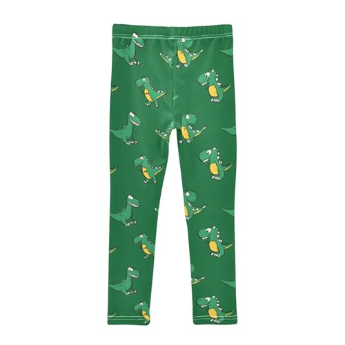 Dinosaur Greenb Girls Leggings Soft Stretch Workout Yoga Dance Pants for Kids Casual Tights2