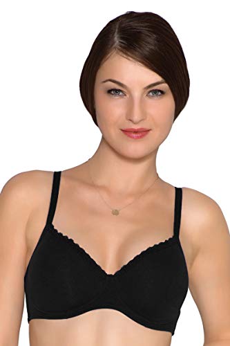 Image of Amante Cotton Padded Wirefree Full Coverage T-Shirt Bra