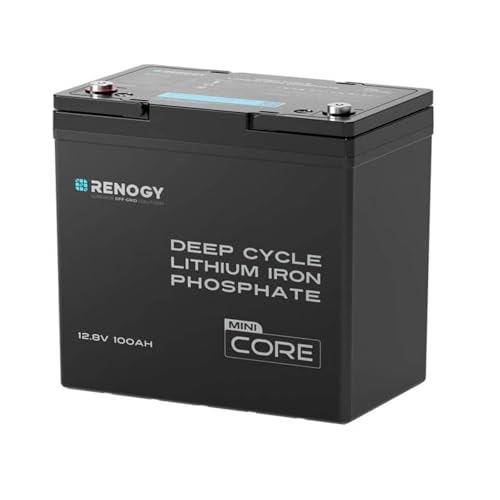 Image of Renogy 12V 24V 48V 200Ah Deep Cycle Lithium Iron Phosphate Battery up to 5000+ Deep Cycles BMS Protection, Perfect for Trolling Motor,Off-Road,Cabin,Marine,Off-Grid Home Energy Storage