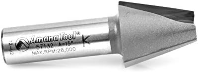 Amana Tool - 57132 Carbide Tipped Topmount European Type Solid Surface 29/32 Dia x 15/16 x
