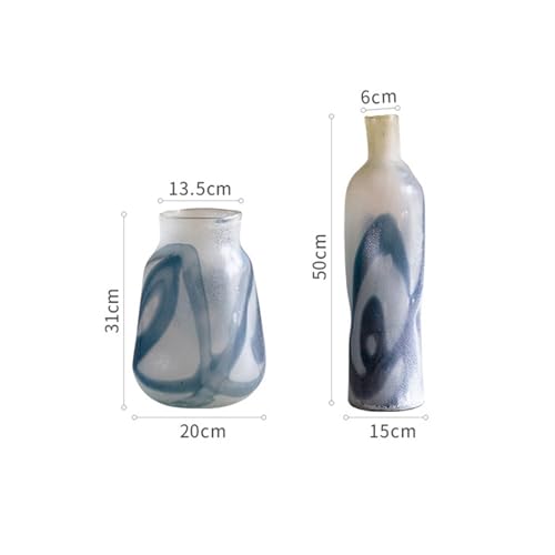 Vase en verre pour fleurs hydroponiques zen et compositions sèches petit modèle - 3