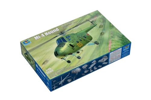 Maquette hélicoptère Mi-4 Chien Trumpeter 1:48 aux détails d'une précision remarquable
