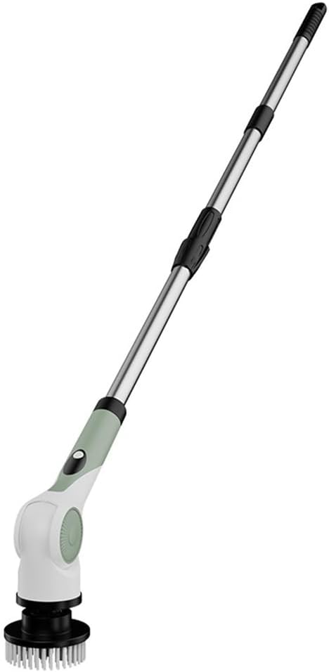 Electric Spin Scrubber, Portable Cordless Cleaning Brush Brush Heads and Adjustable Extension Handle Powerful Shower Scrubber for Bathroom Tub Tile