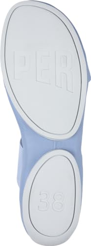 Camper Women's Right Nina 21735 Mary Jane Flat, Blue, 8 us3