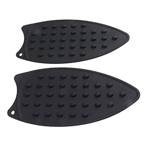 Fannay Silikon-Bügeleisenmatte 2er-Set Schwarz
