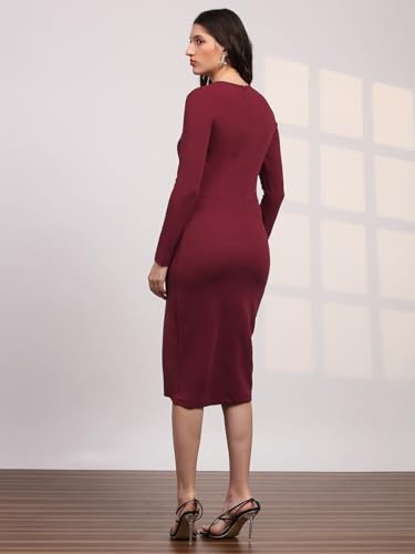 Image of Globus Women Dress (8909389031594 Maroon XL)