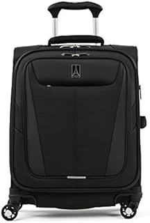 Travelpro Maxlite 5 Softside Expandable Luggage with 4 Spinner Wheels, Lightweight Suitcase, Men and Women, International, Black, Carry-On 19-Inch