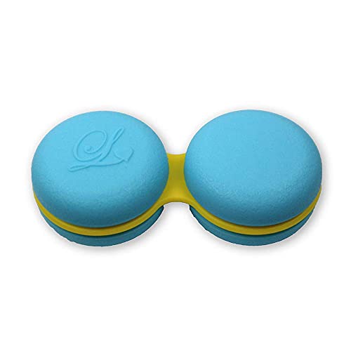 Sports Vision\'s 3 Pieces New Macaroon Dark Blue Contact Lens Storage/Soaking Case CE Marked - Thumbnail 4