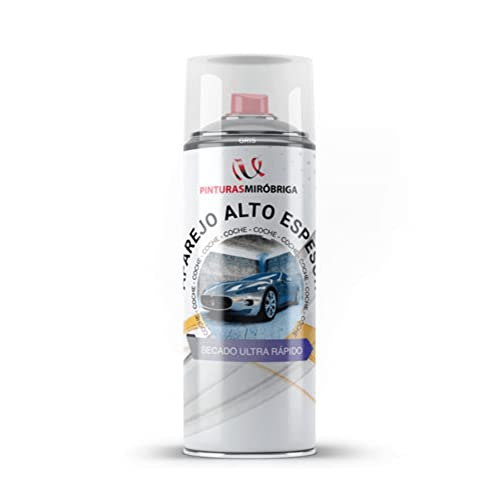 Spray Imprimación Aparejo Color Negro para Coche Mirobriga Acabado Mate 400ml.