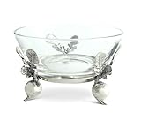 Vagabond House Pewter Radish Dip Bowl - Small 5 inch Wide x 2.5 inch Tall