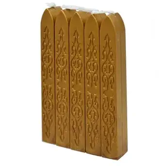 ARTOOL WCS1 Sealing Wax Candle Stick Cinnamon Color Pack of 5, Wax Seal Candle Stick, Wax Sealing Stick for Letter Sealing | Wax Stamp Sealing, Sealing Wax Envelopes and Invitations, Set of 5