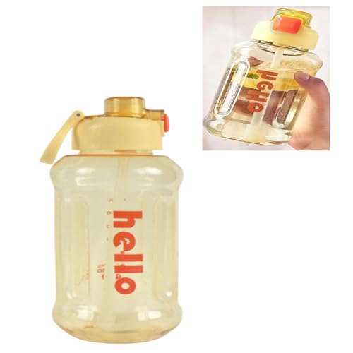 Sports Water Bottle Leak-Proof Design Large Capacity Food-Grade Material Volume Markings Includes PP...