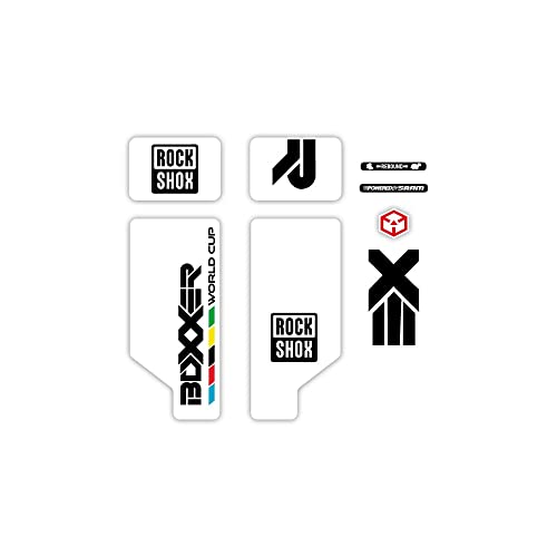  STAR SAM Adesivi Compatibili con forcella bici Rock Shox Boxxer World Cup 2010 - 26\