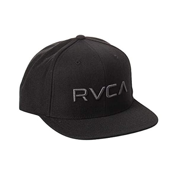 RVCA Sombrero de ala recta Snapback ajustable para hombre