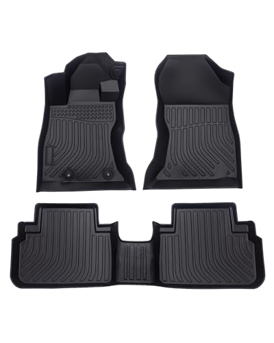Cartist Floor Mats Compatible with Subaru Forester 2019-2023 2024 Accessories All Weather Floor Mats 1st & 2nd Row Carpet Protection 3D TPE Odorless