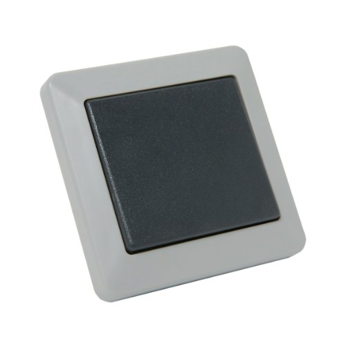Interrupteur va et Vient - Prises electriques Standard - Prise Extra Plate - Prise Murale - Interrupteur va et Vient sans Fil - Prise Murale - Opaline Va Et Vient Gris IP44 Vrac - Debflex - 735110