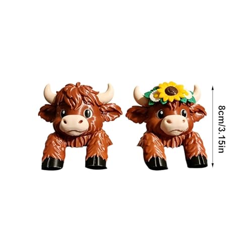 Décoration de vache pour la maison : petites figurines rigolotes de bureau