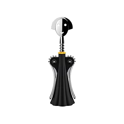 Alessi "ANNA G" Korkenzieher aus thermoplastischem Harz, schwarz und verchromtem Zamak, 5 x 8 x 38.5 cm Cover