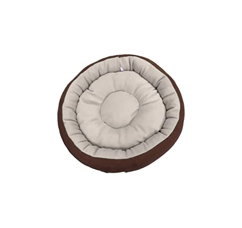 Image of Premium Medium Size Dog Bed for Medium Dogs and Puppies Anti Skid Bottom Washable Orthopedic Big Dog /cat Beds Cream /Brown
